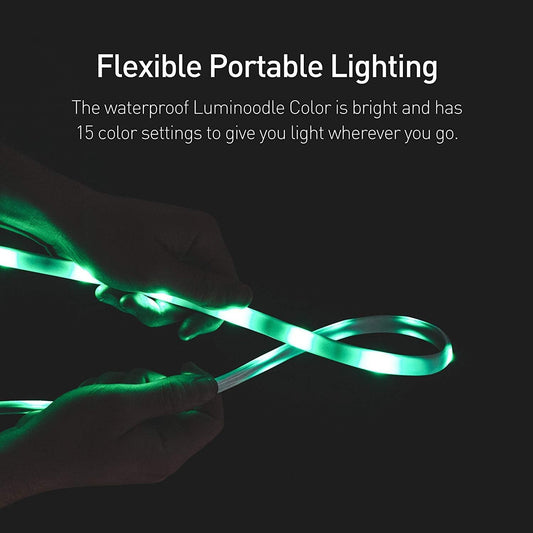 Luminoodle Color RGB Hordozható LED Szalag – Vízálló Kültéri Világítás Távirányítóval