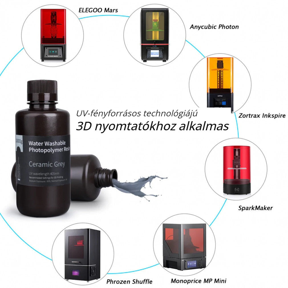 3D nyomtató gyanta UV-fényforrásos nyomtatókhoz