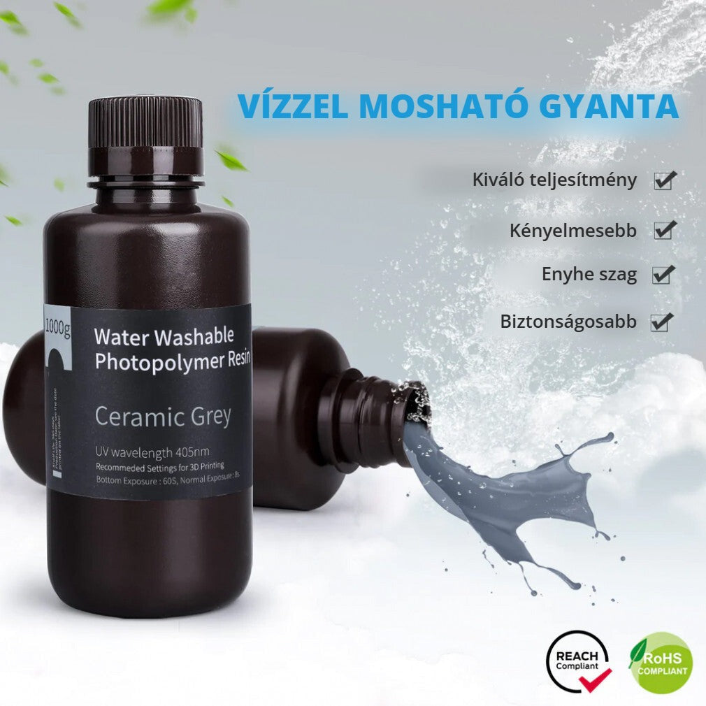 Vízzel mosható 3D nyomtató gyanta