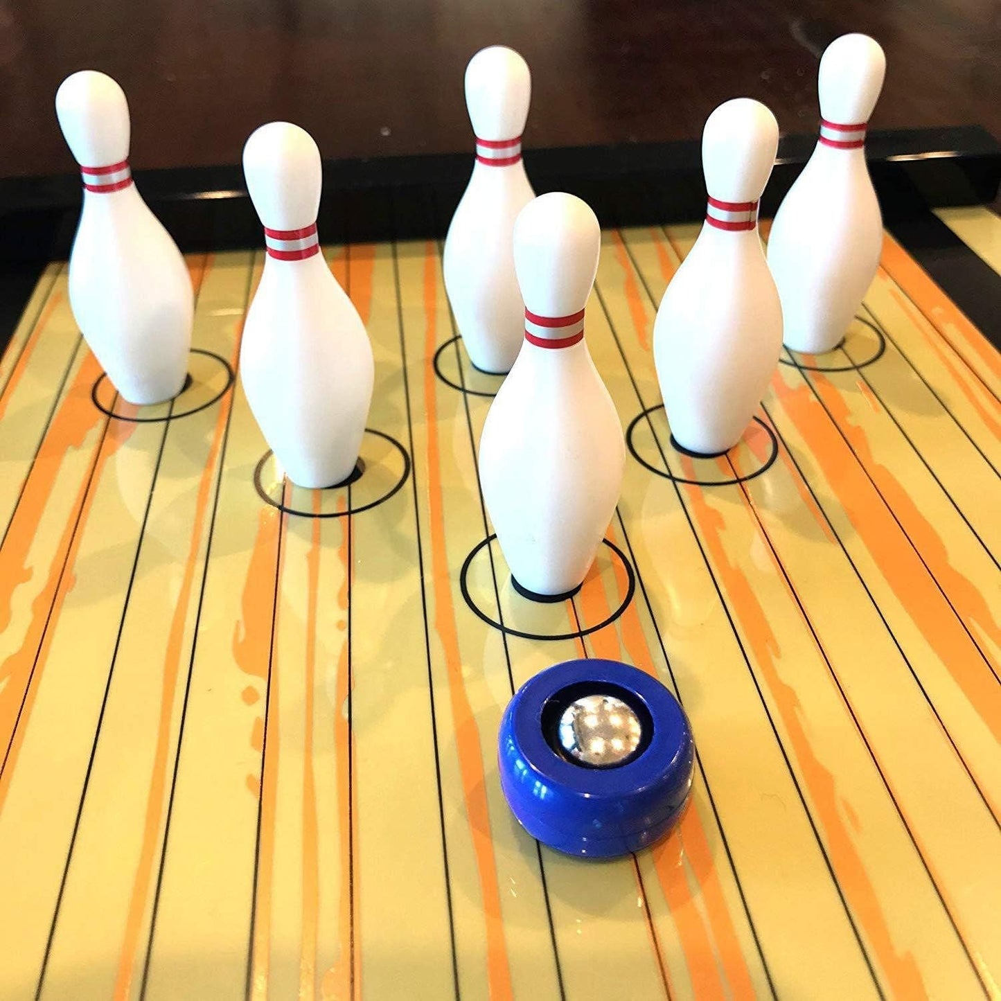 Asztali Bowling Játék – Hordozható Családi Társasjáték Gyerekeknek és Felnőtteknek, Extra Nagy Játékszőnyeggel