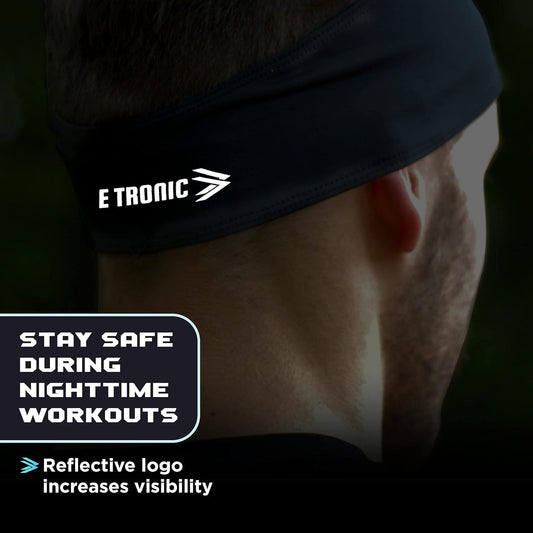E Tronic Edge Prémium Sport Fejpánt – Csúszásmentes és Nedvszívó Futó Fejpánt Edzéshez