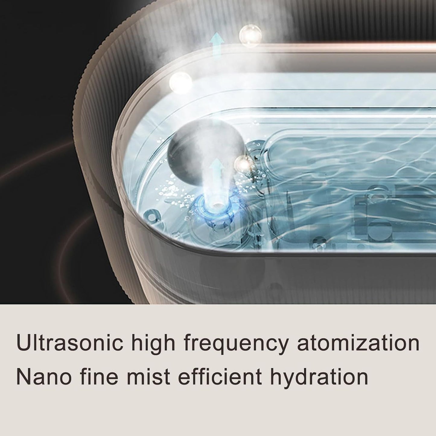 3D Lánghatású Aromaterápiás Diffúzor és Ultrahangos Párásító – LED Hangulatfénnyel, USB-C Tápkábellel, 300 ml