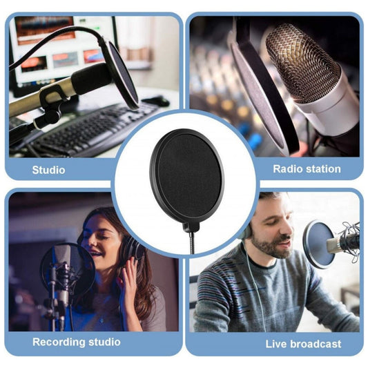 Mikrofon Popszűrő Blue Yeti és Más Mikrofonokhoz - Zajcsökkentő Szűrő