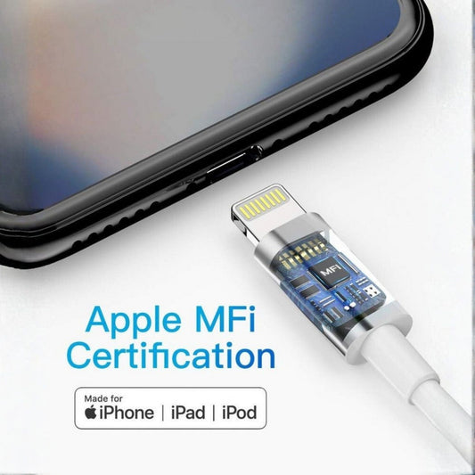 iPhone Lightning kábel szett 5 db – gyors töltő kábelek, fehér