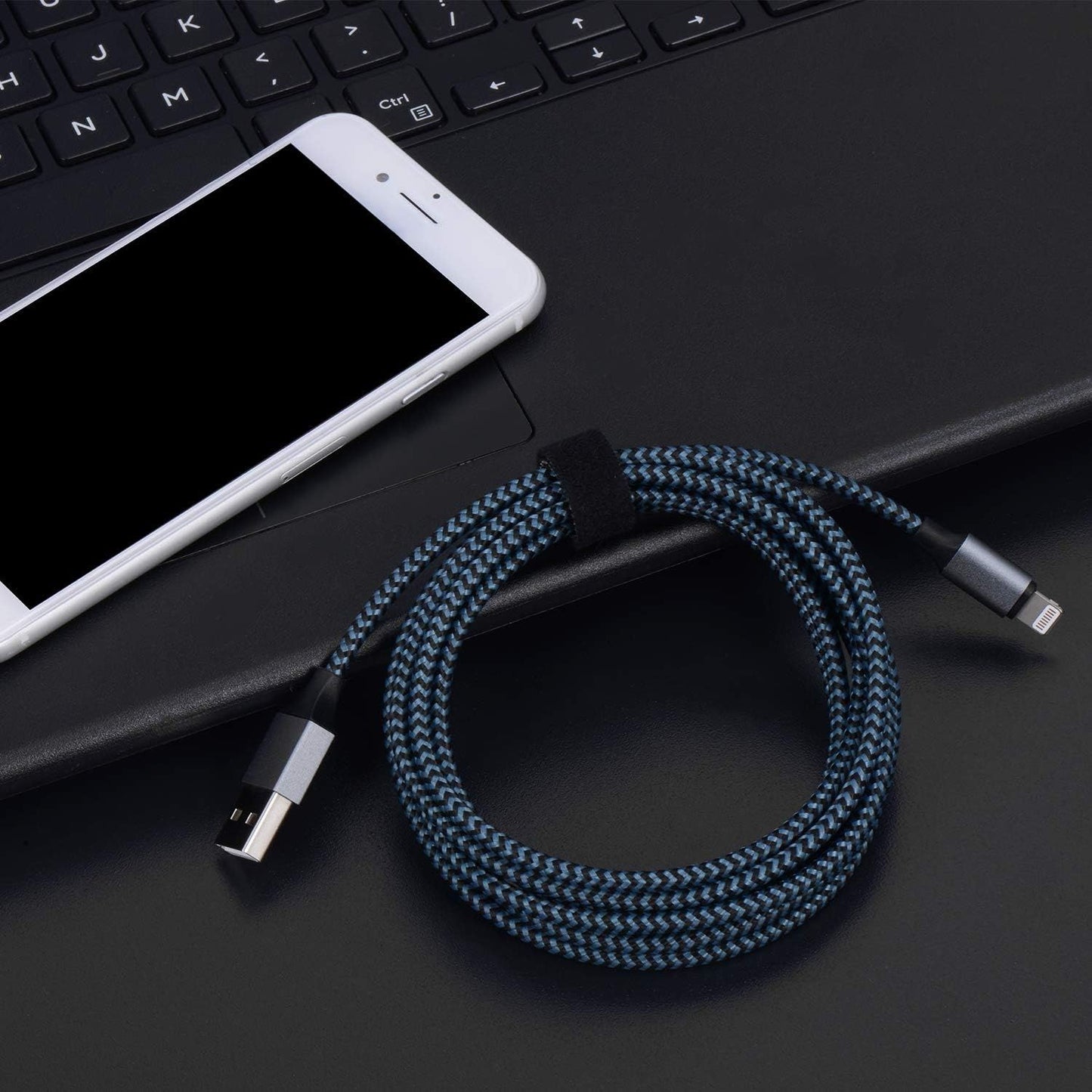 Apple MFi Tanúsítvánnyal Rendelkező iPhone Töltő - Fehér Lightning Kábel Szett (1 m, 3×2 m, 3 m) Gyorstöltéssel