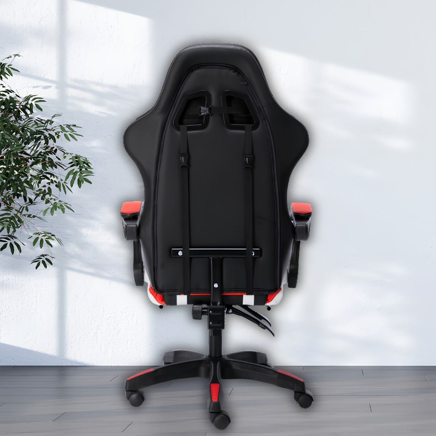 OFCASA Ergonomikus Gamer Szék Lábtartóval - Narancssárga-Fehér Gaming Szék