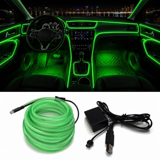 OneLED Autós LED Szál, Vágható LED Fény, USB Töltésű 2m