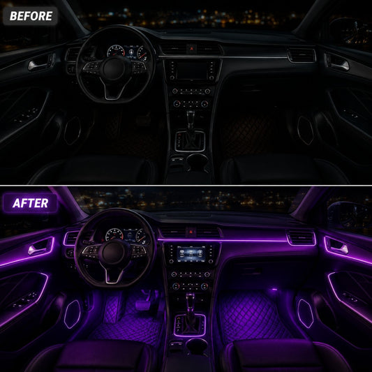 OneLED Autós LED szál, vágható LED fény, USB töltővel
