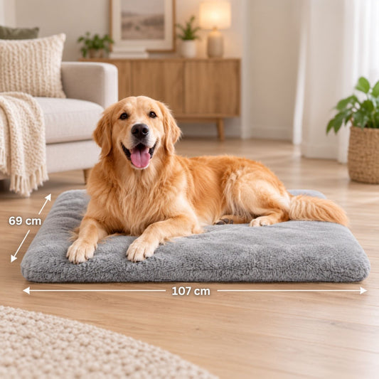 MoraPets kutyamatrac nagy méretben, 107 x 69 cm, rajta golden retriever