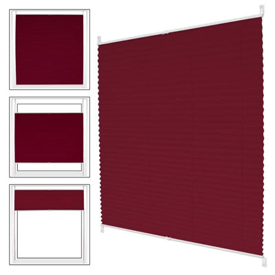 ECD Germany Klemmfix Roló Ablakra 120 x 150 cm - Bordó - Maxihome