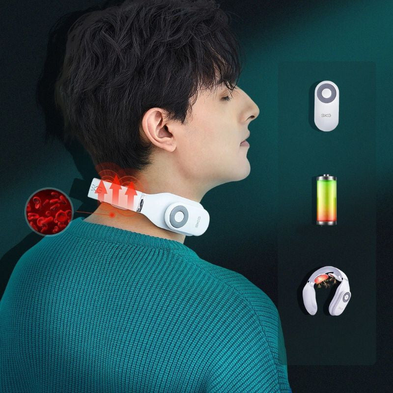 SKG 4098E Fehér Nyakmasszírozó – TENS EMS Elektroterápiás Masszírozó Nyakfájásra - Maxihome
