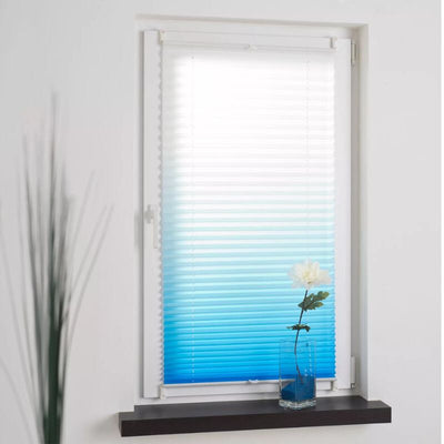 Blux Designer Sötétítő Roló 120 x 130 cm, Kék- Fehér - Maxihome
