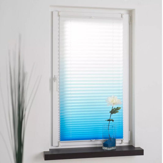 Blux Designer Sötétítő Roló 120 x 130 cm, Kék- Fehér - Maxihome