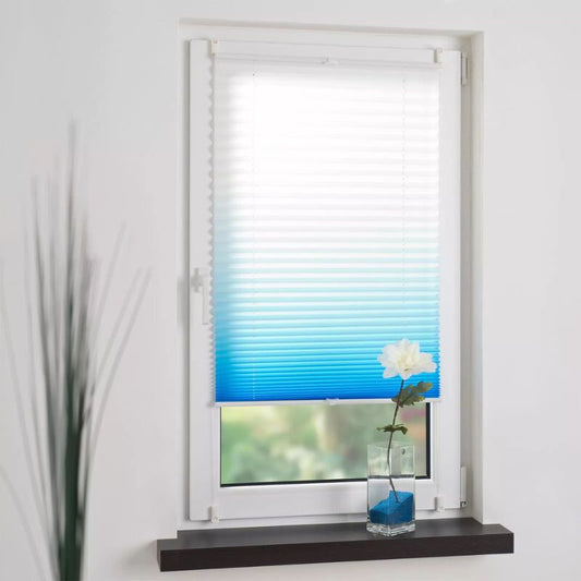 Blux Designer Sötétítő Roló 120 x 130 cm, Kék- Fehér - Maxihome