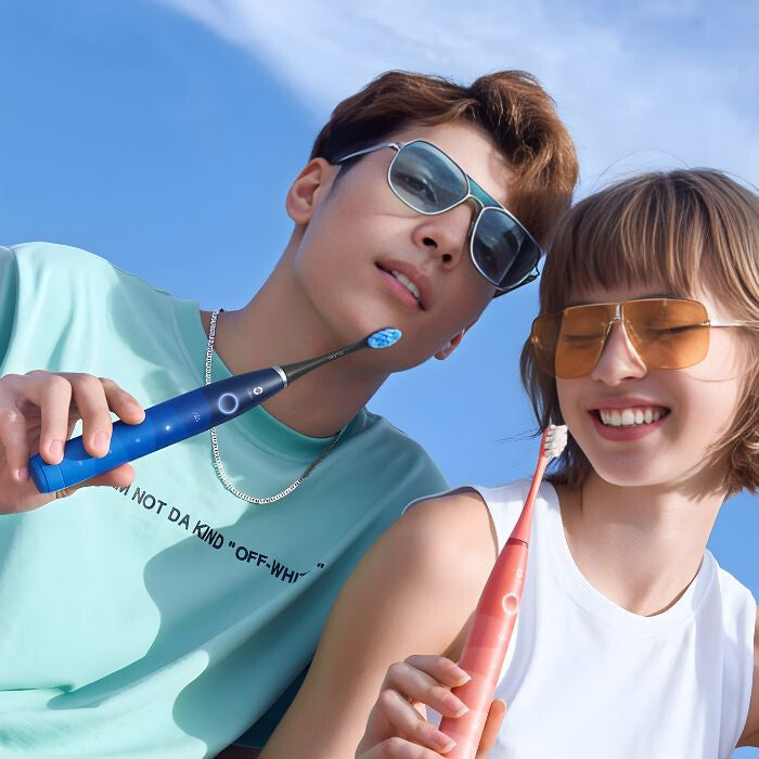 Oclean Find Duo Elektromos Fogkefe Szett – 2 Darabos, Kék és Piros - Maxihome