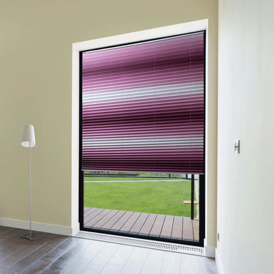 Blux Designer Sötétítő Roló 110x135 cm, Rózsaszín - Fehér Átmenettel - Maxihome