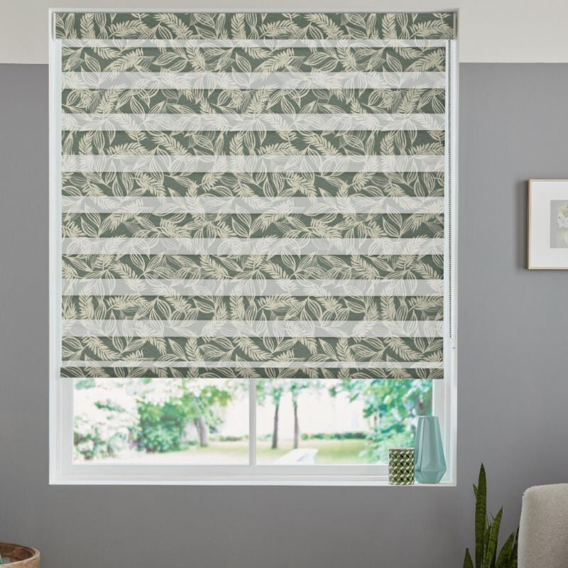 Blux Nappali és Éjszakai Roló 115,5 × 130 cm - Trópusi Zöld - Maxihome
