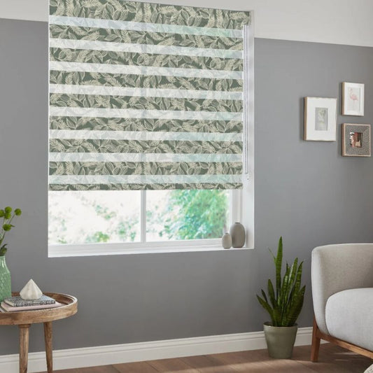 Blux Nappali és Éjszakai Roló 115,5 × 130 cm - Trópusi Zöld - Maxihome