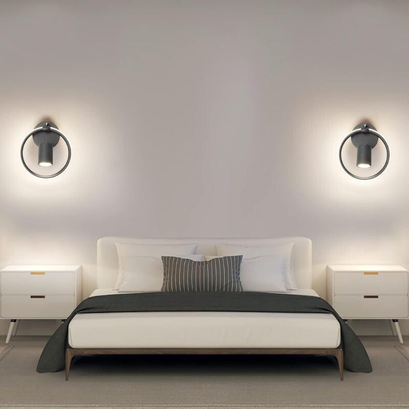 Ketom LED Fali Forgatható Lámpa 4000K 17W - Fekete - Maxihome