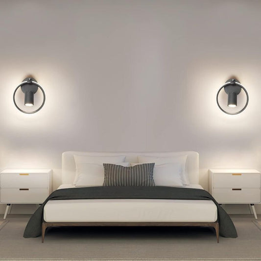 Ketom LED Fali Forgatható Lámpa 4000K 17W - Fekete - Maxihome