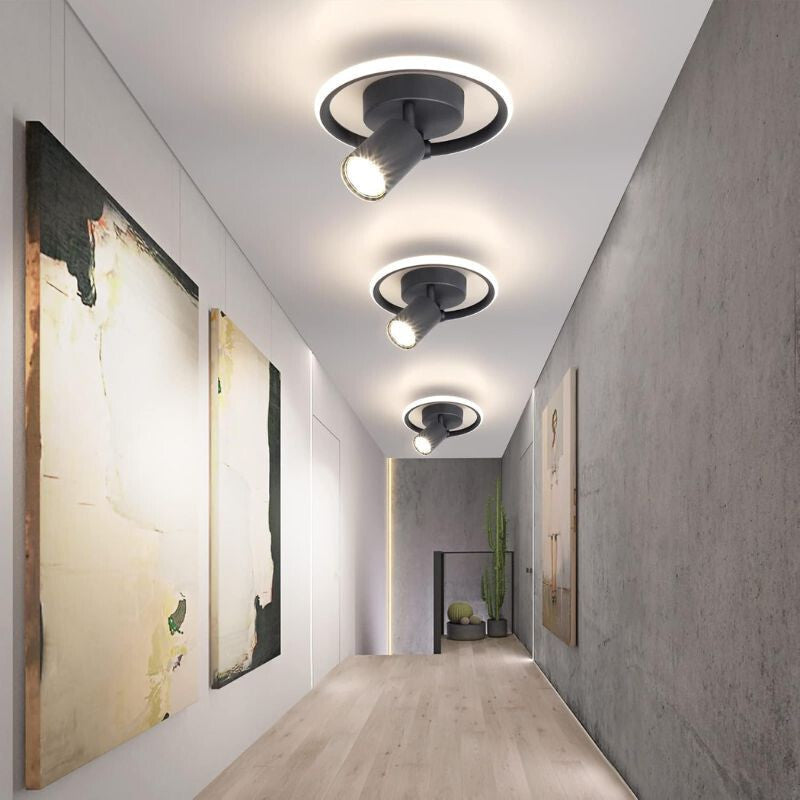 Ketom LED Fali Forgatható Lámpa 4000K 17W - Fekete - Maxihome