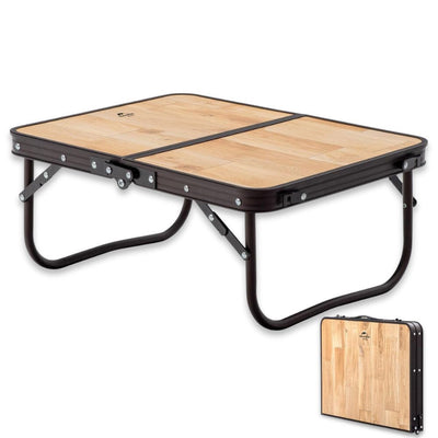 Naturehike Összecsukható Kempingasztal – MDF Asztallappal és Hordtáskával, 53 × 40 cm, Világos Natúr Fa Hatású - Maxihome