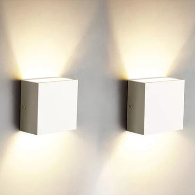 OOWOLF Modern Fali Lámpa, LED Világítás 2db Fehér - Maxihome