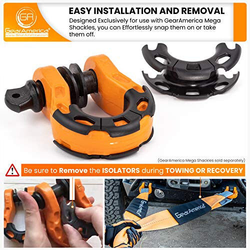 GEAR AMERICA Mega Shackle® Szigetelők (2db) - Maxihome
