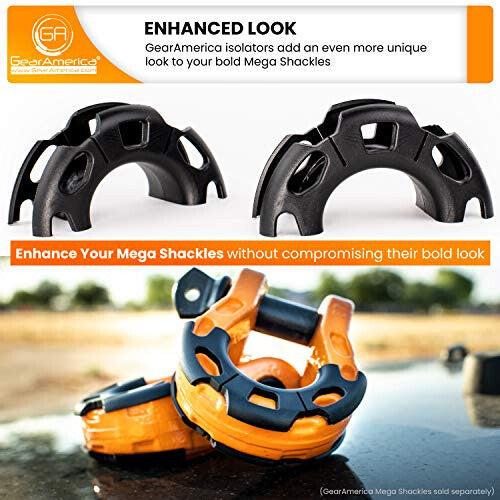 GEAR AMERICA Mega Shackle® Szigetelők (2db) - Maxihome