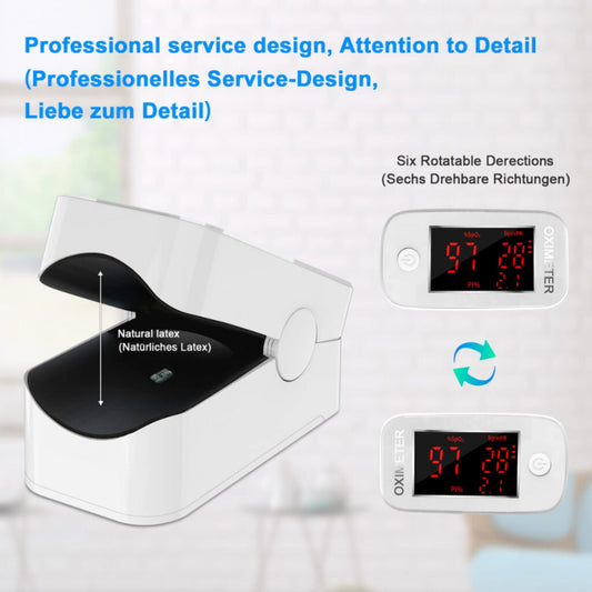 MOMMED LED Kijelzős Ujj-Pulzoximéter - Kompakt Oxigén- és Pulzusmérő - Maxihome