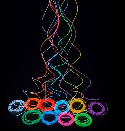 OneLED Autós LED szál, vágható LED fény, Szivargyújtós Töltésű 2m (Jégkék) - Maxihome