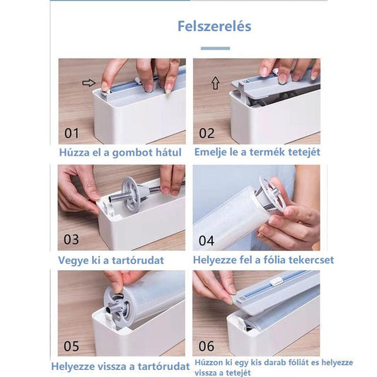 Blux Konyhai Fólia Vágó és Adagoló – Frissentartó Fólia és Alufólia Vágásához - Maxihome
