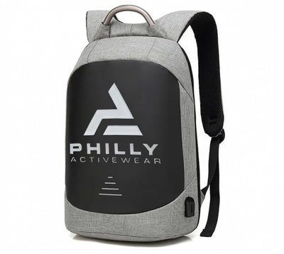 PHILLY ACTIVE-WEAR Laptop Hátizsák 16 Hüvelykes, USB Töltősi Lehetőséggel (Szürke) - Maxihome