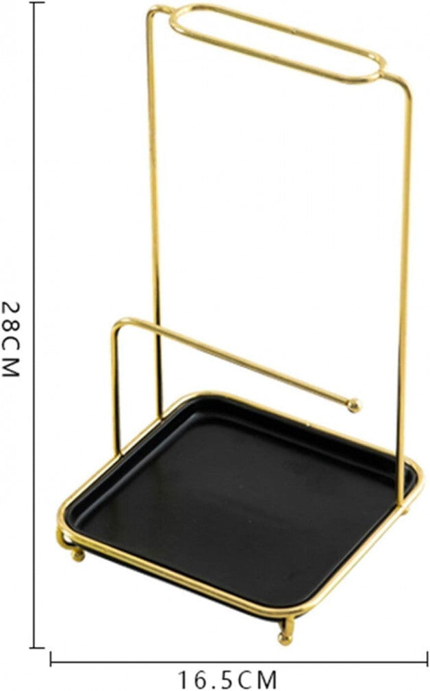 Elegáns Ékszertartó Állvány Szett – Asztali Ékszer Tároló 2 db 16,5x28 cm – Arany-Fehér - Maxihome
