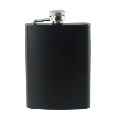 OEM Rozsdamentes Acél Laposüveg – 250 ml, Fekete - Maxihome