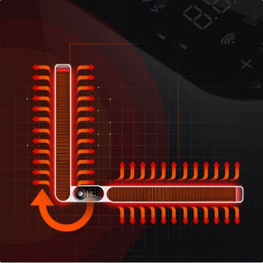 Nikoson Elektromos Fűtőtest Párásítóval – Energiatakarékos Grafén Légmelegítő Fürdőszobába, Nappaliba - Maxihome