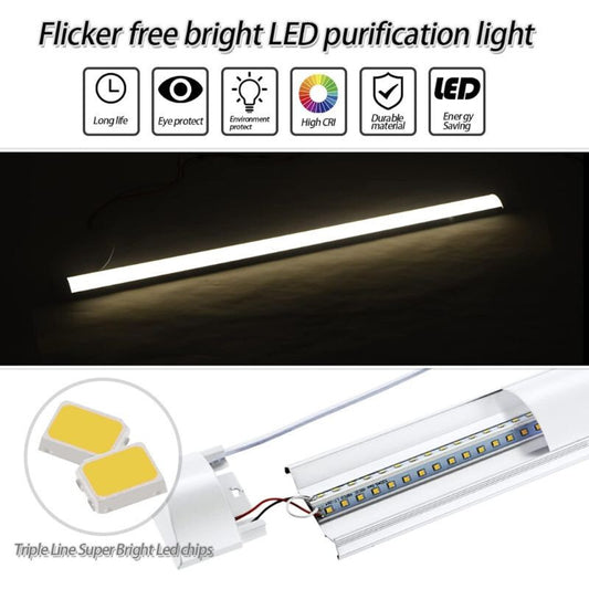 Fénycsöves LED Lámpa Szett - 4 db, 120 cm, 40W Energiatakarékos Világítás - Maxihome