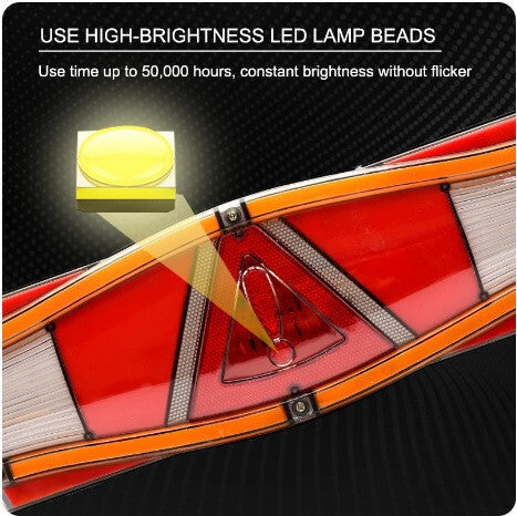 Dinamikus LED Hátsó Féklámpa Hátramenet Jelző 24V 2db - Maxihome