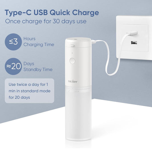 Elektromos Szájzuhany és Fogköztisztító Irrigátor - USB-C Tölthető, 3 Tisztítási Mód