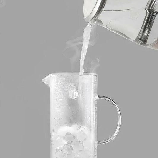 Buydeem CD2003 Teáskanna Hőálló Üveg Kancsó, Fedéllel 1200ml - Maxihome