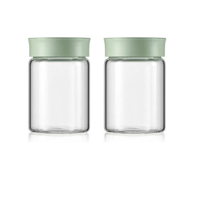 Buydeem CS1002 Szivárgásmentes Üveg Tároló Szett – 2 x 300 ml Fűszertartó és Ételtároló - Maxihome