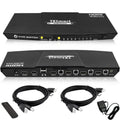 TESmart HDMI KVM Switch 4x1 – 4K@60Hz, HDR10, Dolby Vision, USB 2.0, Audio kimenet