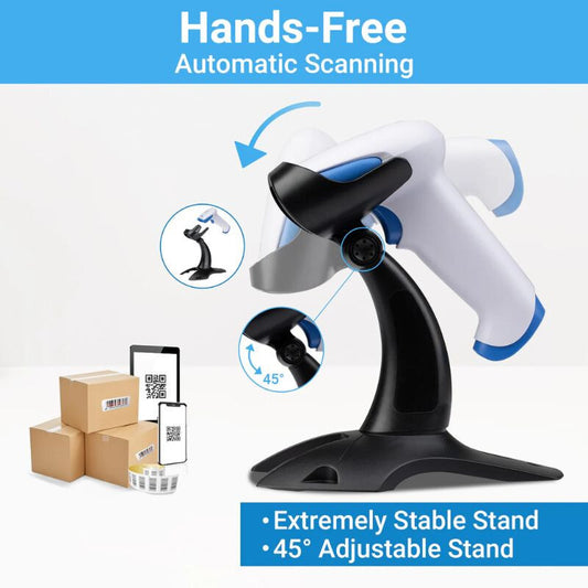 Tera HW0002 2D vezeték nélküli vonalkódolvasó – Bluetooth, 2.4G és USB csatlakozással - Maxihome