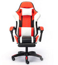 OFCASA Ergonomikus Gamer Szék Lábtartóval - Narancssárga-Fehér Gaming Szék