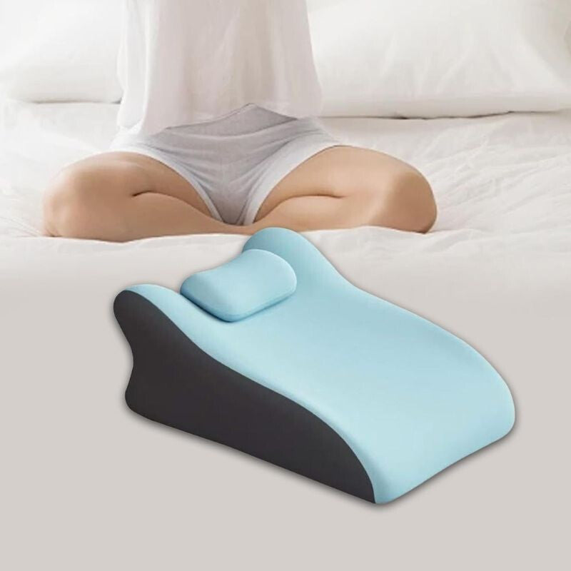 Blux Kényelmes Memóriahabos Pihenőpárna Hason Alváshoz – 42×60×23 cm - Világoskék - Maxihome