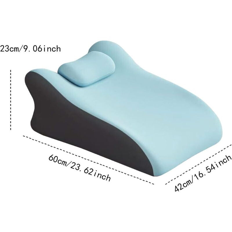 Blux Kényelmes Memóriahabos Pihenőpárna Hason Alváshoz – 42×60×23 cm - Világoskék - Maxihome