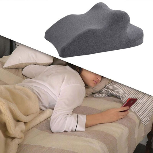 Blux Memóriahabos Multifunkciós Támasztó Párna – Háttámasz, Relax és Hason Fekvő Használatra (65×46×26 cm, Sötétszürke) - Maxihome