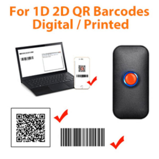 Tera 1100 Hordozható Vonalkódolvasó – 1D/2D, QR-Kód, USB, Bluetooth, Vezeték Nélküli - Maxihome