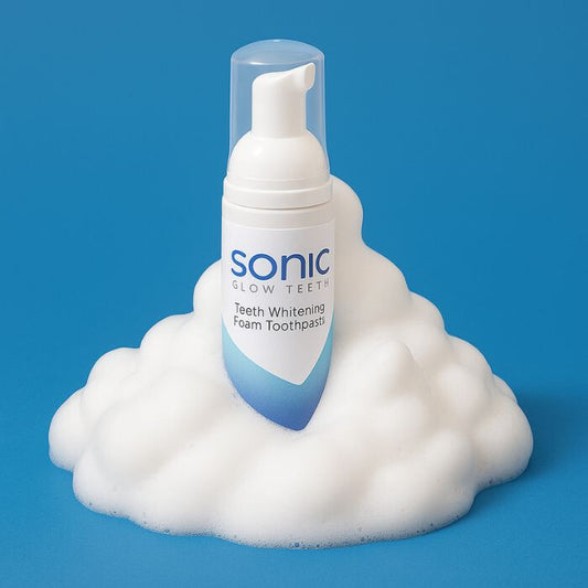 SonicGlow Fogfehérítő Hab – Fluoridmentes, Érzékeny Fogakra - Maxihome