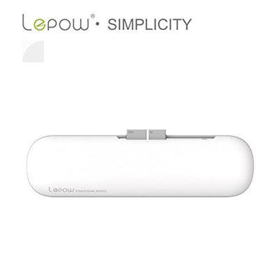 Lepow Simplicity 7800 mAh Hordozható Power Bank Fehér Színben - Külső Akkumulátor Telefonhoz - Maxihome